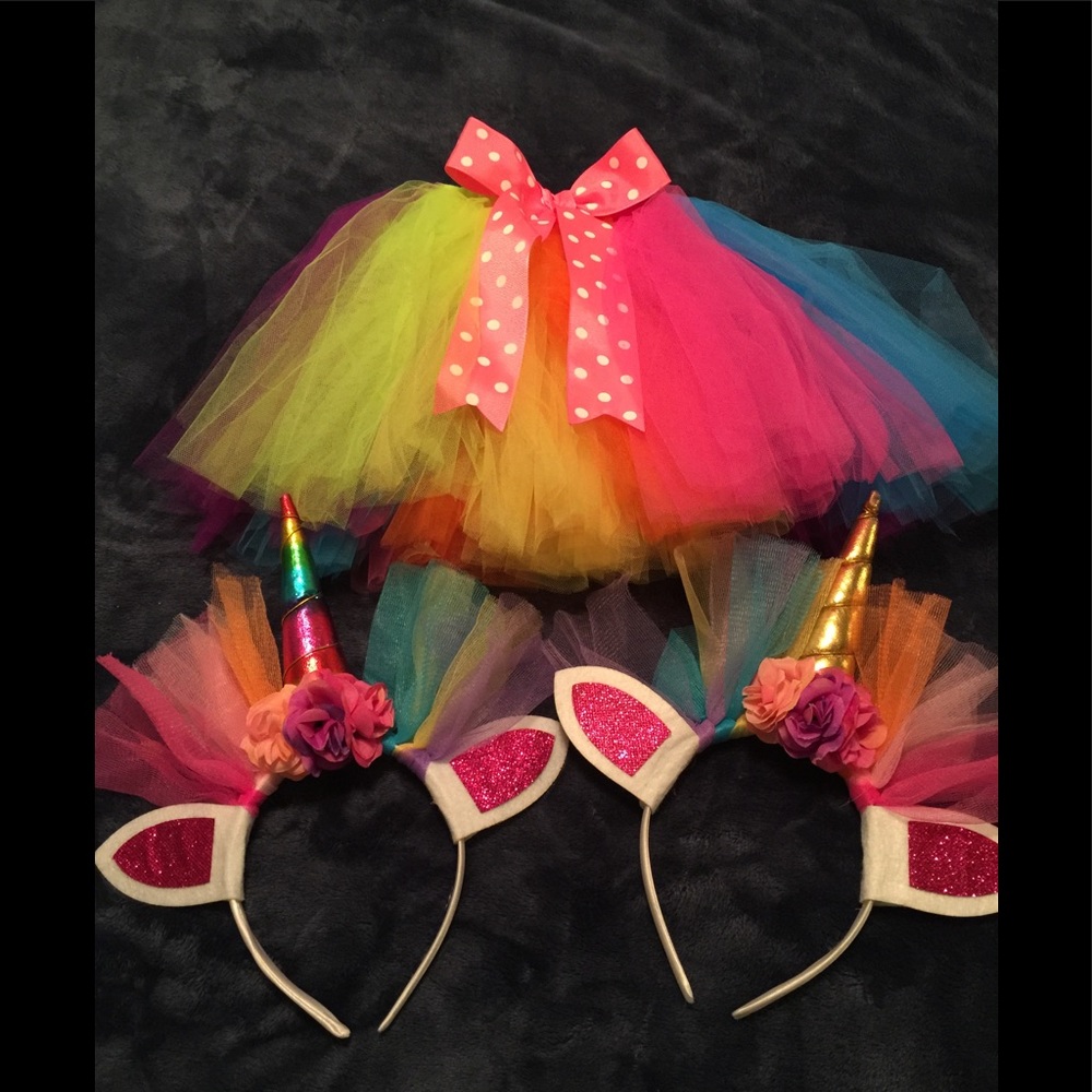New unicorn party tutu set